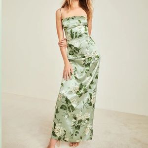 Frankie silk dress, tea garden, size 12